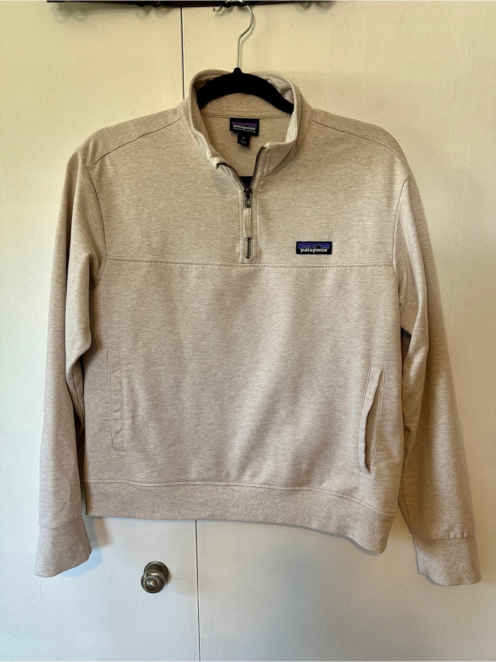 Patagonia Women’s Quarter-Zip Pullover Sweater — Ahnya - Light Beige